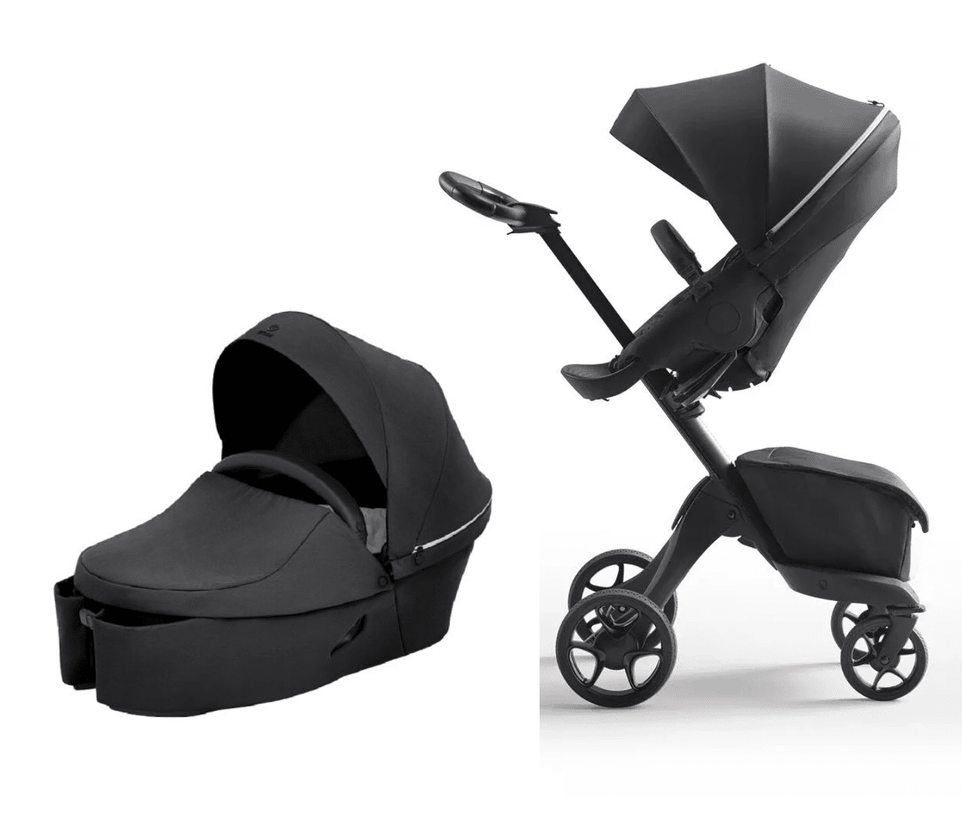 Stokke Xplory X Kombikinderwagen  – Kombi Kinderwagen Xplory X von STOKKE mit Babywanne + Sportsitz + Wickeltasche ✓ erhöhte Sitzposition ✓ pannenfreie Räder u.v.m. ► Jetzt bestellen